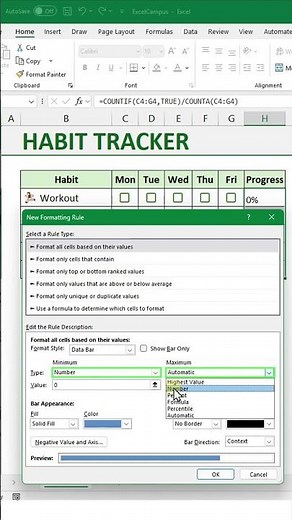 How I Made This Habit Tracker in Excel (So Easy!) ✅