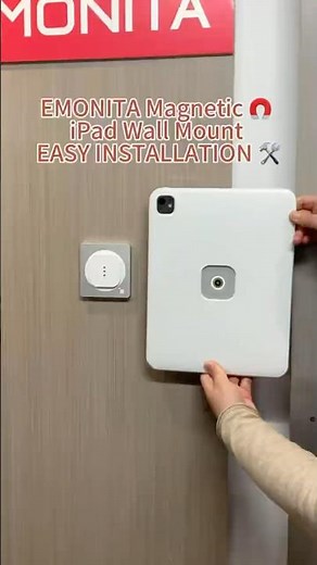 EMONITA Magnetic iPad Wall Mount – AC & PoE/DC Installation Tutorial 🛠️ #shorts