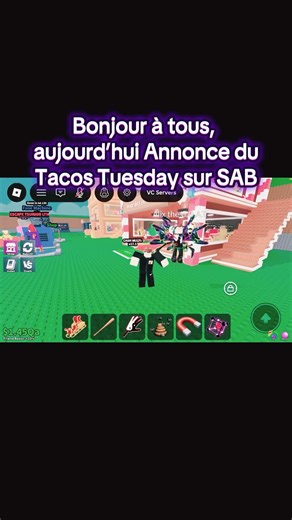 Annonce du tacos Tuesday sur SAB #roblox #robloxshorts #stealabrainrot
