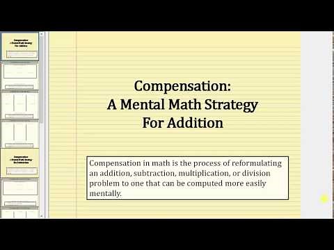 Mental Math: Addition Using Compensation