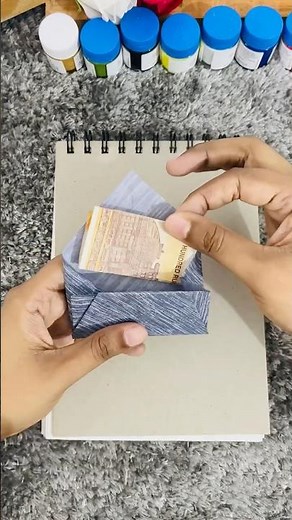 How to make a paper purse without glue #paperpurse #origami #crafts #diy