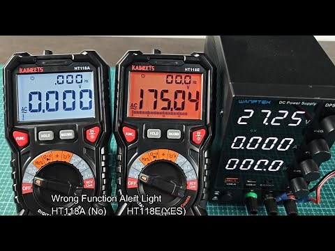 Kaiweets HT118A vs HT118E Digital Multimeter Demo