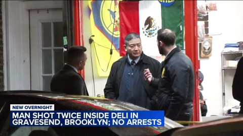 Suspect wanted for shooting man inside deli in Brooklyn