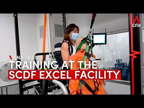 CNA gets a taste of firefighter and emergency responder training at SCDF's new EXCEL facility