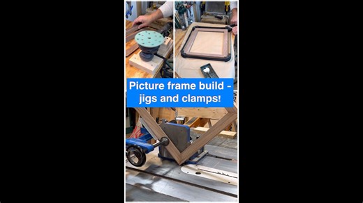 Making a picture frame - jigs and clamps #woodworking #tools #woodworkingjigs