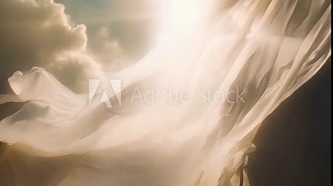 Waves of bolts of fabric rising and falling with the wind creating a breathtaking aerial show.