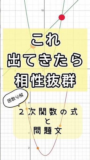 【タイパ・スコパ最高な選び方】因数分解形と相性抜群な２次関数の問題とは！（テスト対策まとめ） #数学Ⅰ #二次関数 #高校数学 #数学テスト対策 #二次関数まとめ