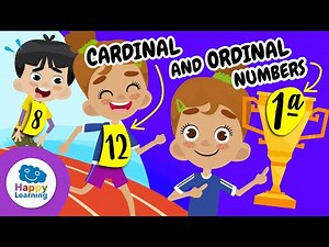 Cardinal and Ordinal Numbers Made Easy 🎯Videos for Children | ‪@HappyLearningENG‬