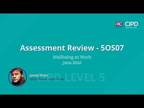 September 2024 - 5OS07 - Wellbeing at work