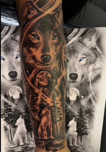 Meaningful Wolf Tattoos for Family Protection