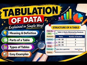 Tabulation Made Easy 📊 (Full Concept + Examples)|Stats With Supreetha Ep5