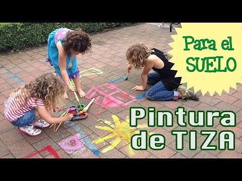 Cómo hacer tiza casera para el suelo: chalk paint