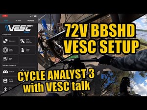 72V BBSHD VESC Motor Setup! Also Testing Cycle Analyst w/ VESC.