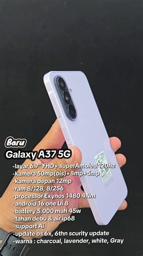 baru Galaxy A37 5G, beneran desaignnya seperti ini ?? #samsung #story #update #fypシ