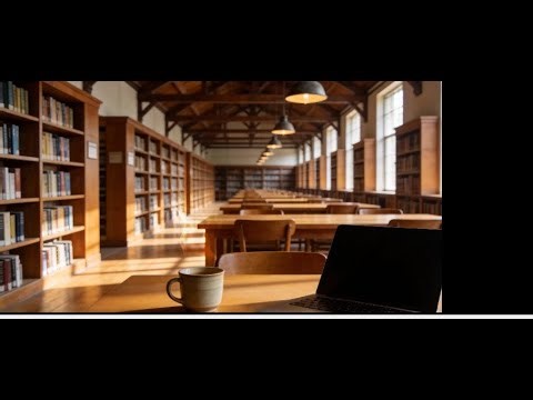 NO MUSIC │ Silent Library Ambience │ Writing Sounds for Deep Study & Focus