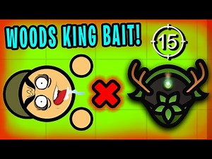 BAITING WITH THE WOODS KING HELMET! (Surviv.io Trolling)