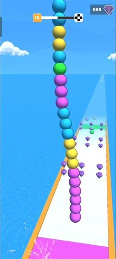 Ball Stacking ⚽ || New Gameplay (iOS & Android) #shorts