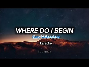 Where do I begin | Gary Valenciano | karaoke