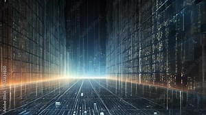 big data technology Abstract concept video in 4k