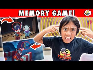 Ryan Play Memory Game Challenge! - Videos For Kids