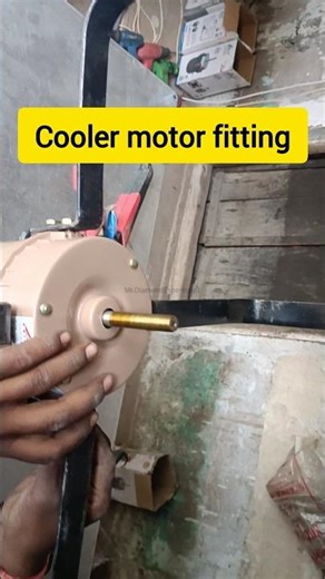 cooler motor fitting kaise kare? #cooler #coolermotor #shorts