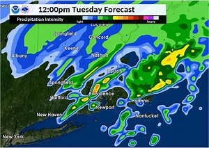 2.8K views · 13 reactions | [Approximate Radar Simulation Into Tue] Precipitation will increase in areal coverage overnight through early Tuesday morning. Ptype mainly rain, but some snow/slippery travel expected across interior northern MA and esp. north of route 2/high terrain for the am rush hour. | US National Weather Service Boston MA | Facebook