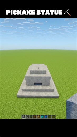 HYPER on Instagram: "Pickaxe statue ⛏️ #thehyperclaun #trending #minecraft #minecraftbuilds #minecrafttutorial"