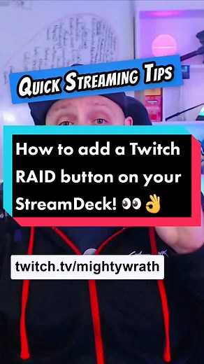 How to put a RAID button on your #StreamDeck . #mightywrath #contentcreator #twitchstreamer #twitchtips #twitch #twitchtok #twitchtok7 #tips #twitchaffiliate #twitchpartner @elgatogaming #streamer #streaming #stream #plugin #plugins #tools #raid #streamtips #streamertips #streamingtips