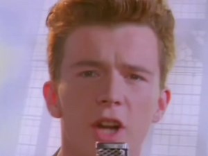 《never gonna give you up》，但是每一个never加速0.1x