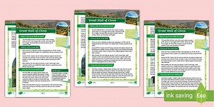 LKS2 The Great Wall of China Reading Comprehension Activity