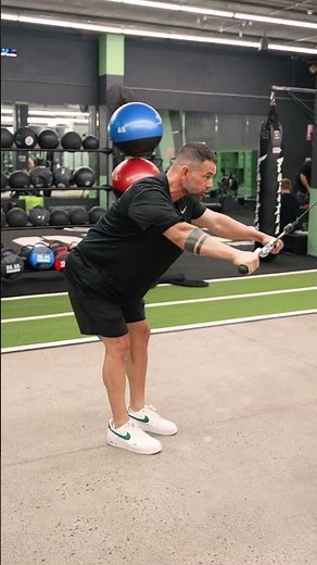 Demonstration of a Straight Arm Pull Through on our Cable Cross Over Machine