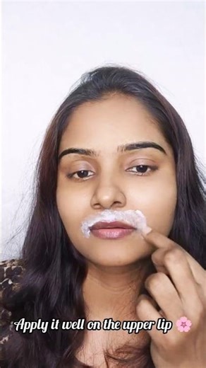 Upper Lip Hair Removal at Home ✨ Easy & Quick #shortsfeed