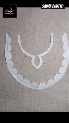 trending Neck Design bukram pattern cutting tutorial #shorts#youtbueshorts #sewinghacks