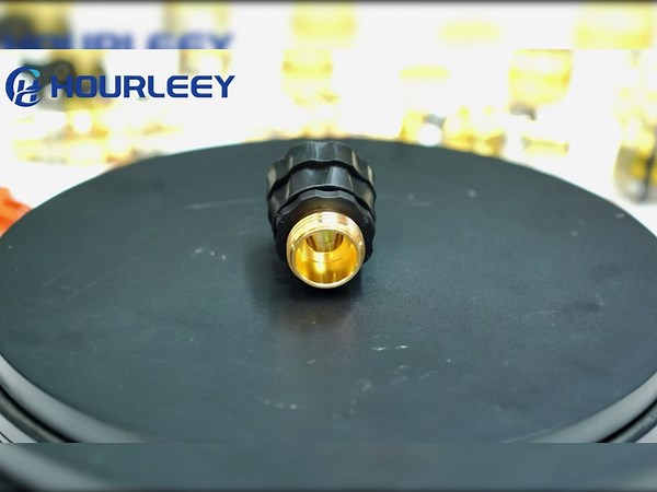 Hourleey Garden Hose Quick Connector, 3/4 Inch Male and Female Garden Hose Fitting Quick Connector, 6 Set