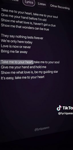 Take Me to Your Heart - Michael Learns to Rock Lyrics