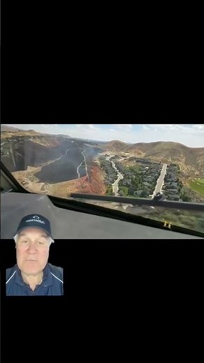 Great Fire Bomber Cockpit View during Retardant Drop