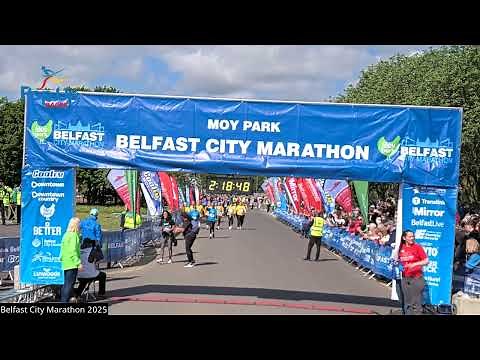 Belfast City Marathon Finish Line 2025