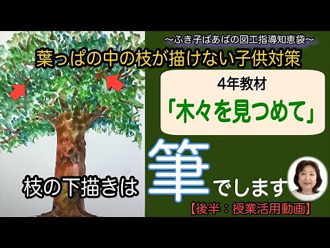 [Elementary School/Art] 4th Grade Teaching Material "Gazing at the Trees" ★ Tips for children who...