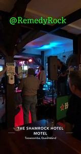 Plenty of dancing happening at The Shamrock Hotel @RemedyRock #QldGigGuide | Remedy