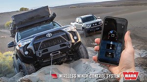 This state-of-the-art wireless control system allows you to operate your truck or powersports winch using the Bluetooth connection on your smart device. The IP68 waterproof HUB Wireless Receiver connects to your winch, and then our free custom-developed app for either iOS or Android communicates with the receiver via Bluetooth signal. Your smart device will be able to operate the winch from up to 100’ away and monitor your vehicle’s battery voltage. AXON versions will also let you observe the wi