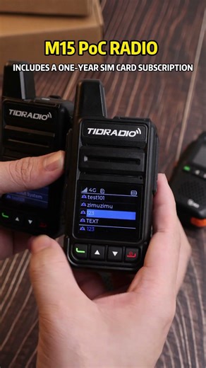 M15 PoC Radio | Connects with Other PoC Radios Easily！ #tidradio #globaltalk #travel