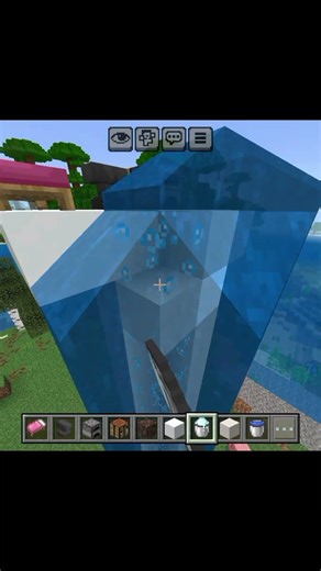 Minecraft Invisible Ladder #minecraft #gaming #shorts