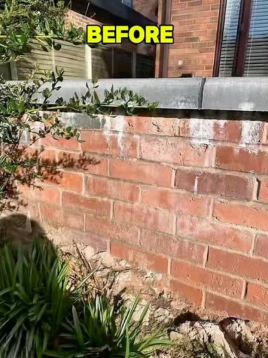 Efflorescence Salt Removal from Brickwork – The Easy Way “Satisfying Clean” #restoration