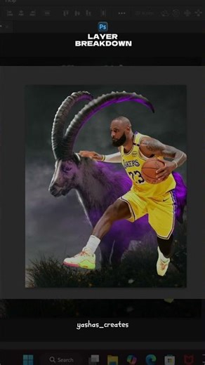 LeBron James X GOAT | Light Study Photoshop Manipulation