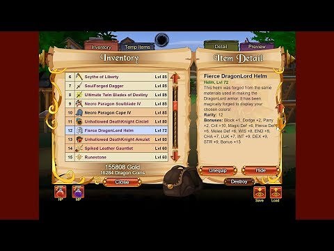 Dragonfable - Equipment Guide