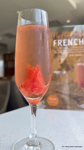 A classic with a Delta Team USA spin 🇺🇸 🍸Stop by any Delta Sky Club to try our specialty cocktail, the French 24. | Delta Air Lines
