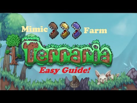 Terraria - Mimic Farm | A Beginner's Guide to Easy, Efficient, AFK Mimic & Platinum coin farming.