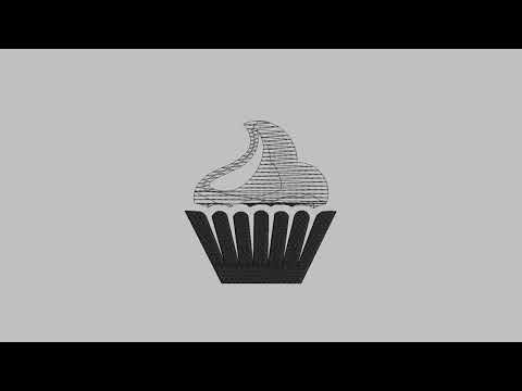 Cupcake Embroidery Design - 6 Sizes - INSTANT DOWNLOAD