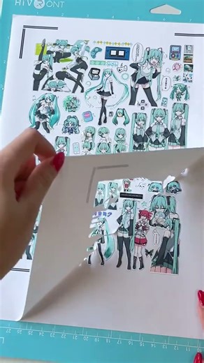 Homemade Sticker with Cutting Plotter | Sticker Paper | Hatsune Miku sticker | Sticker Label#sticker