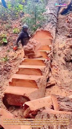 The Art of Crafting a Wooden Staircase from a Log: Transforming Raw Material into Functional Art